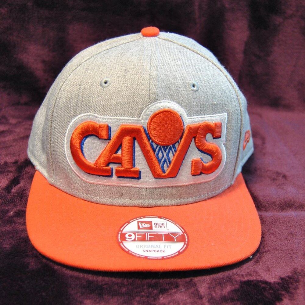Cleveland Cavaliers New Era 9Fifty Orange & Gray Snap Back Hat (OSFM)